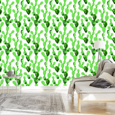 Tapeta Kwiaty Kaktus Akwarela Flizelina 53x1000 TR-2756-VER-53