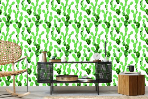 Tapeta Kwiaty Kaktus Akwarela Flizelina 53x1000 TR-2756-VER-53