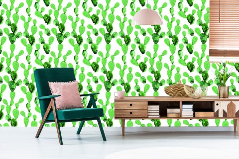 Tapeta Kwiaty Kaktus Akwarela Flizelina 53x1000 TR-2756-VER-53