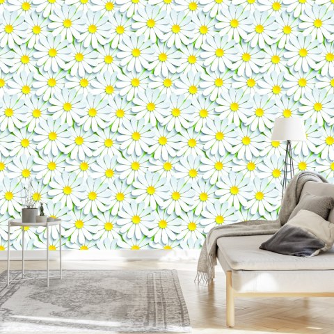 Tapeta Kwiaty - Rumianek 3D Flizelina 53x1000 TR-201-VER-53