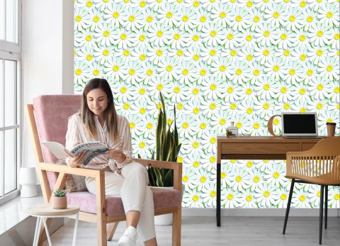 Tapeta Kwiaty - Rumianek 3D Flizelina 53x1000 TR-201-VER-53