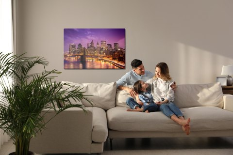 Obraz Na Płótnie Centrum Nowego Jorku Nocą Canvas 120x80 LB-1388-C120-80