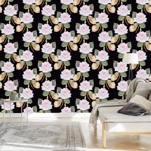 Tapeta Malowane Róże Vintage Flizelina 53x1000 TR-4840-VER-53