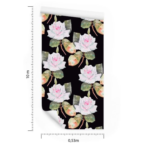 Tapeta Malowane Róże Vintage Flizelina 53x1000 TR-4840-VER-53