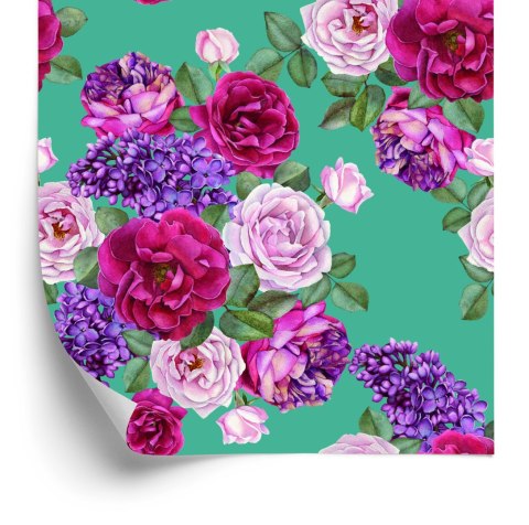 Tapeta Piękne Kolorowe Róże I Bzy Flizelina 53x1000 TR-568-VER-53