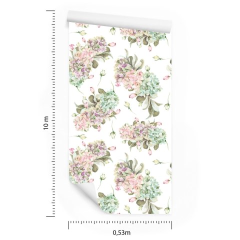 Tapeta Róże W Pastelowych Barwach Flizelina 53x1000 TR-2270-VER-53