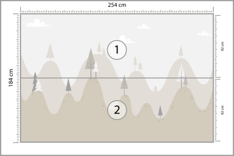 Fototapeta Bajkowe Wzgórza Flizelina 254x184 FT-2409-V4