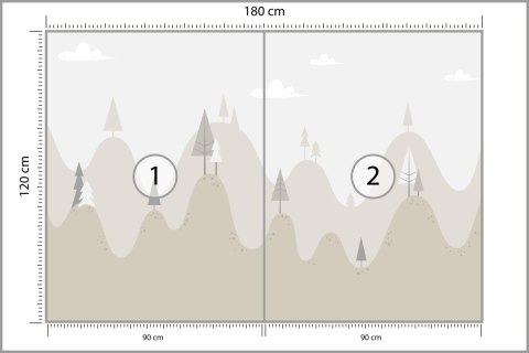 Fototapeta Bajkowe Wzgórza Tapeta Samoprzylepna 180x120 FT-2409-SK180-120