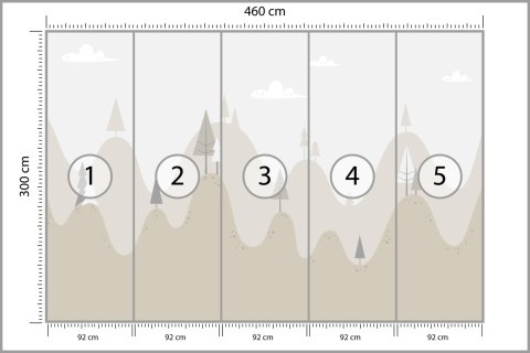Fototapeta Bajkowe Wzgórza Vinyl Gładki 460x300 FT-2409-VG12