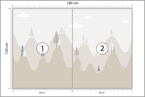 Fototapeta Bajkowe Wzgórza Vinyl Strukturalny 180x120 FT-2409-VS180-120