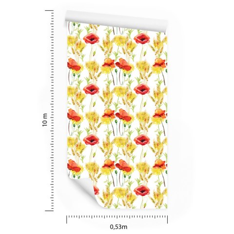 Tapeta Mak W Zbożu Flizelina 53x1000 TR-4173-VER-53