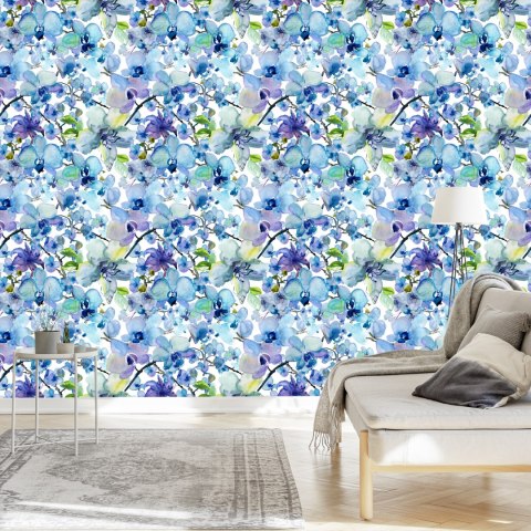 Tapeta Malowane Akwarelą Orchidee Flizelina 53x1000 TR-4192-VER-53