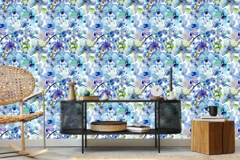 Tapeta Malowane Akwarelą Orchidee Flizelina 53x1000 TR-4192-VER-53