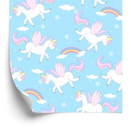 Tapeta Dla Dzieci - Urocze Jednorożco - Pegazy Flizelina 53x1000 TR-1132-VER-53