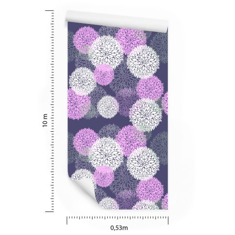 Tapeta Kolorowy Kwiecisty Wzór Flizelina 53x1000 TR-1244-VER-53