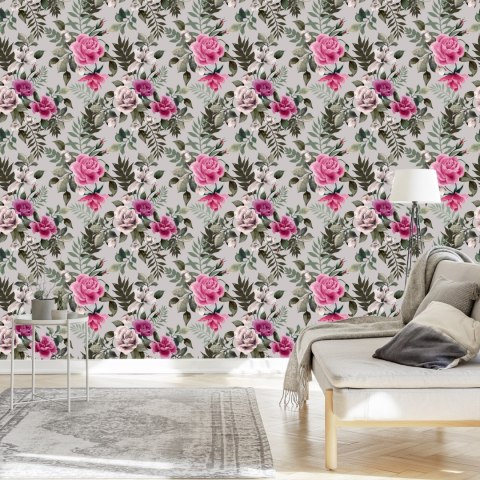 Tapeta Piękne Kolorowe Róże Flizelina 53x1000 TR-698-VER-53