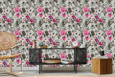 Tapeta Piękne Kolorowe Róże Flizelina 53x1000 TR-698-VER-53