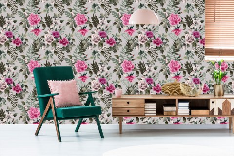 Tapeta Piękne Kolorowe Róże Flizelina 53x1000 TR-698-VER-53