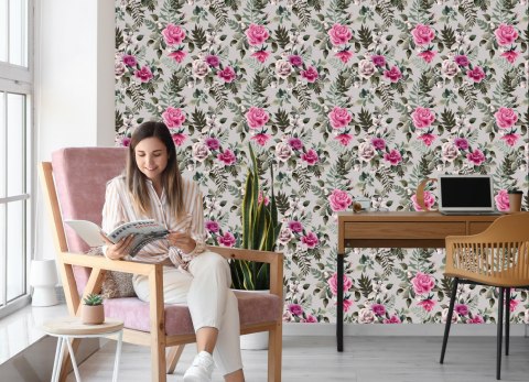 Tapeta Piękne Kolorowe Róże Flizelina 53x1000 TR-698-VER-53