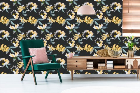 Tapeta Kwiatowy Wzór Flizelina 53x1000 TR-1662-VER-53