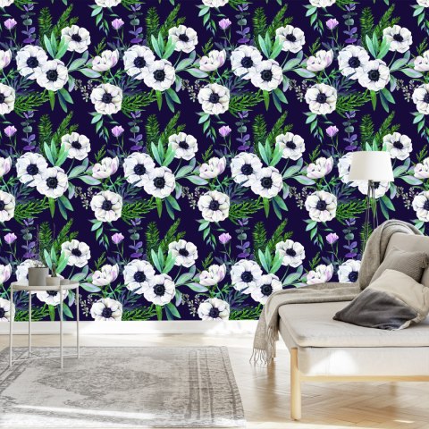 Tapeta Piękne Kwitnące Zawilce Flizelina 53x1000 TR-909-VER-53