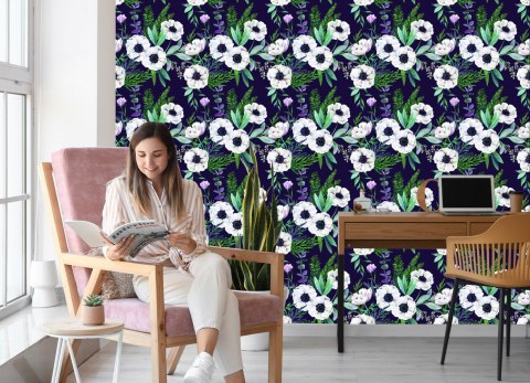 Tapeta Piękne Kwitnące Zawilce Flizelina 53x1000 TR-909-VER-53