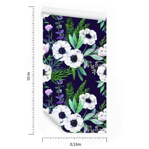 Tapeta Piękne Kwitnące Zawilce Flizelina 53x1000 TR-909-VER-53