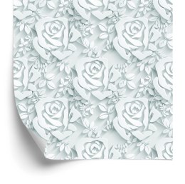 Tapeta 3D, Optyczna, Kwiaty, Liście, Salon, Biuro Flizelina 53x1000 TR-2709-VER-53