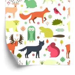 Tapeta Dla Dzieci - Cudowne Zwierzątka Leśne Flizelina 53x1000 TR-2943-VER-53