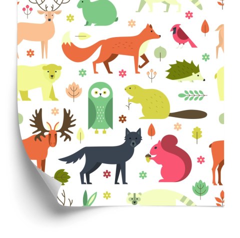 Tapeta Dla Dzieci - Cudowne Zwierzątka Leśne Flizelina 53x1000 TR-2943-VER-53