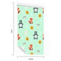Tapeta Dla Dzieci - Leśne Zwierzątka W Pastelowych Barwach Flizelina 53x1000 TR-886-VER-53