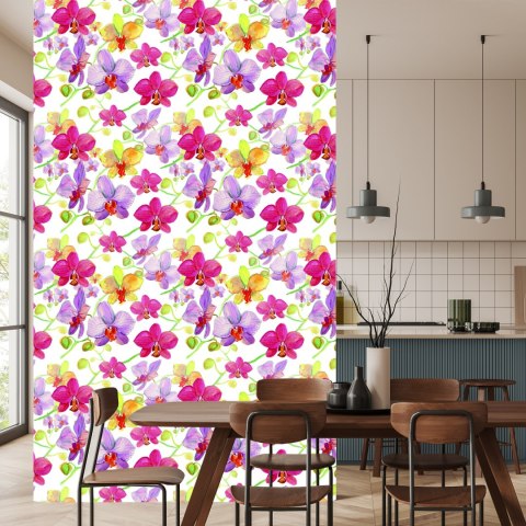 Tapeta Do Salonu Storczyki Kwiaty Przyroda Natura Flizelina 53x1000 TR-3453-VER-53