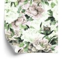 Tapeta Do Sypialni Kwiaty Akwarela Natura Liście Flizelina 53x1000 TR-2639-VER-53