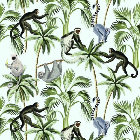 Tapeta - Dzikie Zwierzęta I Drzewa Flizelina 53x1000 TR-1772-VER-53