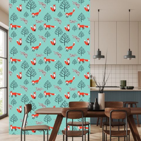 Tapeta Lisy Z Owocami Leśnymi Flizelina 53x1000 TR-4037-VER-53