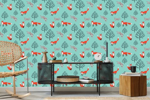 Tapeta Lisy Z Owocami Leśnymi Flizelina 53x1000 TR-4037-VER-53