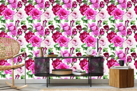 Tapeta Róże W Modnych Kolorach Flizelina 53x1000 TR-3211-VER-53