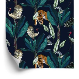Tapeta Tygrysy, Żurawie I Leniwce Flizelina 53x1000 TR-2101-VER-53