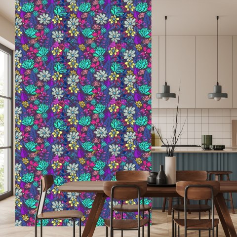 Tapeta Dla Dzieci - Bukiet Pięknych Kolorowych Kwiatów Flizelina 53x1000 TR-969-VER-53