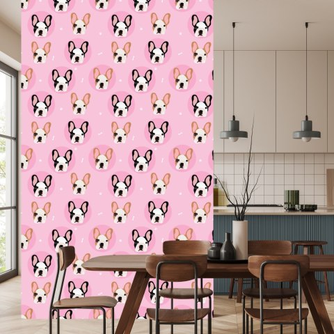 Tapeta Dla Dzieci - Pieski I Łapki Flizelina 53x1000 TR-1361-VER-53