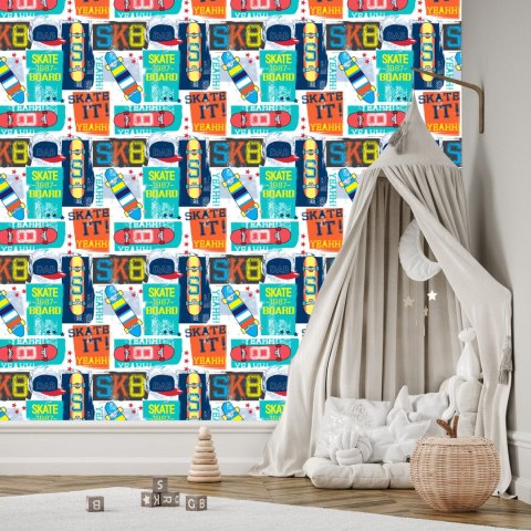 Tapeta Deskorolki I Napisy Flizelina 53x1000 TR-4146-VER-53