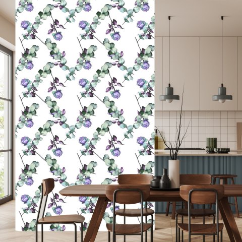 Tapeta Fioletowe Róże Flizelina 53x1000 TR-4798-VER-53