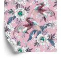 Tapeta - Kolorowe Ptaki I Kwiaty Flizelina 53x1000 TR-2184-VER-53