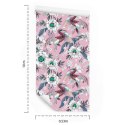 Tapeta - Kolorowe Ptaki I Kwiaty Flizelina 53x1000 TR-2184-VER-53