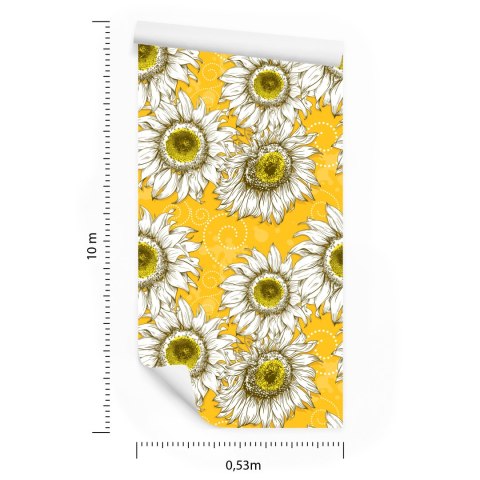 Tapeta Słoneczniki Flizelina 53x1000 TR-4152-VER-53