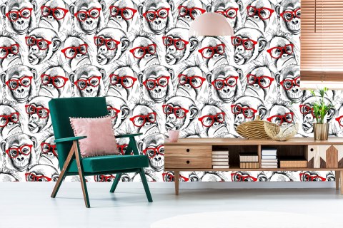 Tapeta - Szympansy Flizelina 53x1000 TR-2867-VER-53