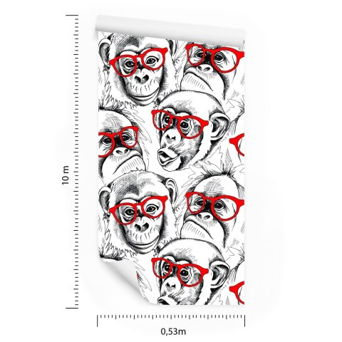 Tapeta - Szympansy Flizelina 53x1000 TR-2867-VER-53