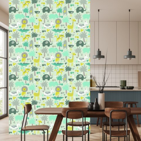 Tapeta Dla Dzieci - Dzikie Zwierzęta Flizelina 53x1000 TR-2740-VER-53