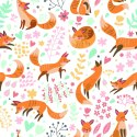 Tapeta Dla Dzieci - Piękne Lisy Flizelina 53x1000 TR-2883-VER-53