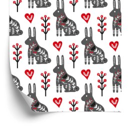 Tapeta Króliki W Ciekawej Odsłonie Flizelina 53x1000 TR-2537-VER-53